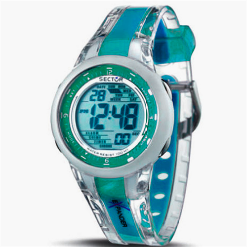 Image of Sport Watch Silicone med stål bagkasse Quartz Unisex ur fra Sector, R3251272715